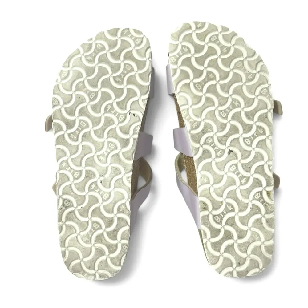 Birki's Nias Birkenstock Footbed Sandals Alloy Lavender Size 37 US 6 - Picture 9 of 10